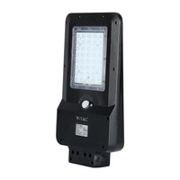 Lampa Oprawa Uliczna Solarna LED 15W 6000K Z czujnikiem ruchu Czarna IP65 VT-ST15 V-TAC
