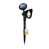 Lampa Ogrodowa LED Solarna Wbijana Czarna Kierunkowa Reflektor 6500K IP44