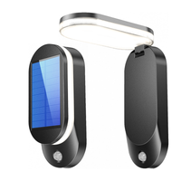 Lampa LED Solarna Ogrodowa Oprawa Elewacyjna Czujnik Ruchu i Zmierzchu 4000K IP65