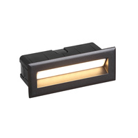 Lampa Ogrodowa Zewnętrzna Kinkiet Elewacyjny Oprawa Podtynkowy LED 5W 360lm 3000K Ciepła Czarna Wodoodporna IP65 Nowoczesna BAY 8165 Nowodvorski