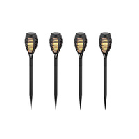 Lampa Ogrodowa LED Reflektor Szpikulec Solarny 1W 2200K IP44 Efekt płomienia 4 Sztuki VT-724 V-TAC