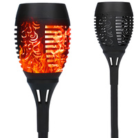 Lampa Ogrodowa LED SOLARNA Wbijana Zewnętrzna Płomień IP44 61 cm