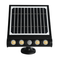 Lampa Ogrodowa Zewnętrzna Solarna TALENT LED IP65 8W 4000K Czujnik Czarna Eko-Light