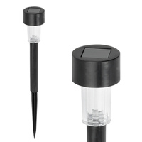 Lampa Solarna Ogrodowa Słupek Zewnętrzny Stojący LED 6000K Zimna IP44 Czarny Zen Kobi