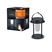 Lampa Ogrodowa Inteligentna Solarna Latarnia 3W 200lm 3000K Ciepła RGB+W Ściemnialna IP44 Czarny SMART+ Bluetooth Solar Ledvance