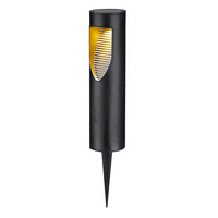 Lampa Solarna Czarna IP44 z Czujnikiem Zmierzchu Addis Sanico Goldlux