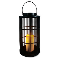 Latarenka Solarna Lampa LED Ogrodowa Wisząca Ozdobna IP44 1800K Ciepła 36cm