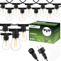 Girlanda Ogrodowa Zewnętrzna Łańcuch Świetlny 20m 40x E27 Żarówki 1W 2700K NARCI Lumiled