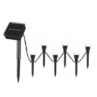 Girlanda Solarna 6x Kulki Wbijane Ogrodowe Dekoracyjne IP44 3000K Ciepła