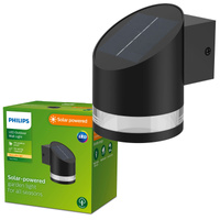 Lampa Ogrodowa LED Kinkiet Elewacyjny Solarny FYVE 1,5W 2700K IP44 Czujnik Zmierzchu PHILIPS