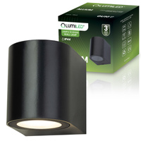 Kinkiet Ogrodowy Elewacyjny Lampa Zewnętrzna GU10 ALLIUM Czarna LUMILED