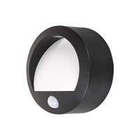Lampa Ogrodowa Zewnętrzna Kinkiet Elewacyjny Solarny LED 1.5W 50lm 3000K IP44 z Czujnikiem Ruchu Czarny Minimalistyczny Amarillo Rabalux