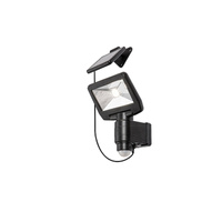 Lampa Ogrodowa Zewnętrzna Solarna Kinkiet Elewacyjny LED 5W 500lm 4000K IP44 z Czujnikiem Ruchu i Zmierzchu Czarny Nowoczesny Dojran Rabalux