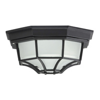Lampa Sufitowa Ogrodowa Zewnętrzna LED E27 IP43 Czarny Klasyczny Milano Rabalux
