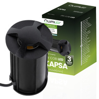 Oprawa Najazdowa Lampa Dogruntowa Schodowa LED IP44 Czarna LUMILED