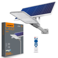 Naświetlacz Solarny Lampa 50x LED 100W 2500lm 5000K IP65 VIDEX Czujnik Zmierzchu z Pilotem