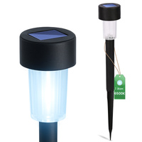 Lampa Ogrodowa LED Solarna Zewnętrzna Wbijana Czarna 6500K PALIS LUMILED