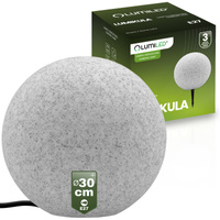Lampa Oprawa Ogrodowa Zewnętrzna KAMIENNA KULA LED LUMIKULA 30cm E27 IP65 LUMILED
