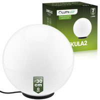 Lampa Oprawa Ogrodowa Zewnętrzna KULA LED 30CM E27 IP65 LUMIKULA2 LUMILED