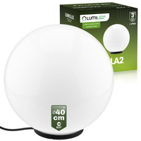Lampa Oprawa Ogrodowa Zewnętrzna KULA LED 40CM E27 IP65 LUMIKULA2 LUMILED