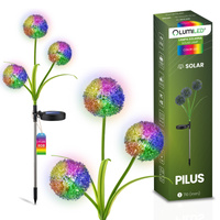 Lampa Solarna Ogrodowa LED PILUS RGB Wbijana Dekoracyjna Kwiat Czosnek LUMILED