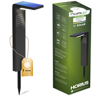 Lampa Solarna Ogrodowa LED Wbijana Słupek HORIUS 4000K IP44 LUMILED