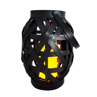 Lampa Solarna LED Latarenka Ogrodowa Wisząca Lampion Płomień Świeca IP44