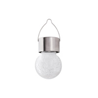Lampa Ogrodowa Zewnętrzna Solarna Kinkiet Elewacyjny LED 0.06W 1lm 3000K RGB IP44 Chrom Nowoczesny Yola Rabalux
