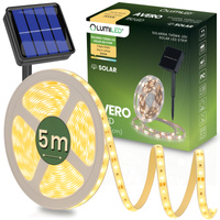 Taśma LED Solarna Pasek 150x LED AVERO 3000K Ciepła IP44 5m LUMILED