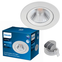 Oprawa Podtynkowa Wpuszczana Spot LED 5.5W 350lm 2700K Biała Sparkle Philips