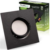 Oprawa Halogenowa Podtynkowa Ruchoma Kwadratowa Czarna GU10 MR16 VENTUS Lumiled