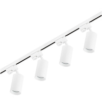 Zestaw Szyna Oświetleniowa Szynoprzewód 1m + 4x Reflektor Szynowy SAGI GU10 Biały LUMILED