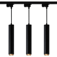 ZESTAW Szynoprzewód Listwa Szyna 1m + 3x Lampa Sufitowa Wisząca GU10 Oświetlenie Szynowe LUMILED