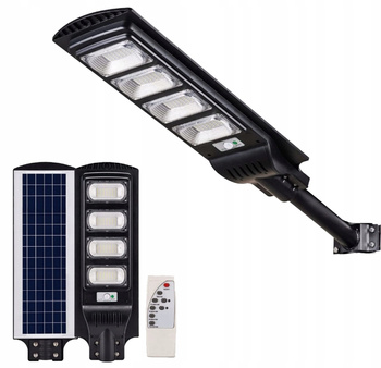 Lampa Solarna Uliczna LED 1500W 6500K Latarnia z Uchwytem i Pilotem