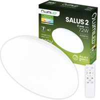 Plafon LED Lampa Sufitowa Natynkowa SALUS2 72W IP44 CCT Biały Okrągły 50cm + PILOT LUMILED