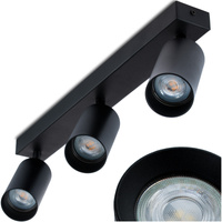 Lampa Sufitowa Plafon SPOT TUBA Reflektor Oprawa Halogenowa Skośna 3x GU10 TABULA LUMILED