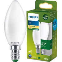 Żarówka LED E14 Świeczka B35 2.3W = 40W 485lm 210lm/W 2700K Ciepła 300° KLASA A UltraEfficient Philips