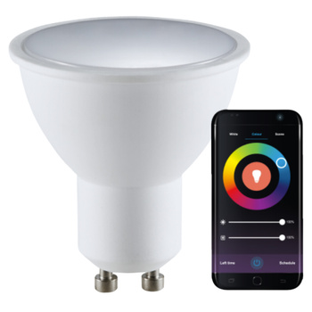 Żarówka LED GU10 5,5W 400lm RGB GOLDLUX (Polux) Smart WiFi TUYA