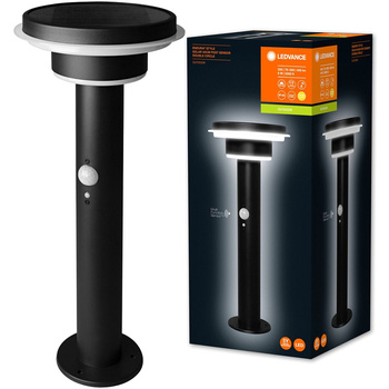 Lampa Ogrodowa LED Zewnętrzna Stojąca Słupek Ściemnialna 40cm 6W 400lm 3000K IP44 Z Czujnikiem Ruchu i Zmierzchu Endura Ledvance