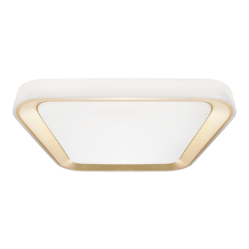 Plafon LED Lampa Sufitowa Natynkowa Złoty kwadratowy QUADRO 66W 50 cm CCT + Pilot Milagro