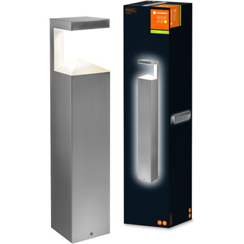 Lampa Ogrodowa Zewnętrzna Stojąca Słupek 9W 600lm 3000K IP44 Srebrny Endura Ledvance