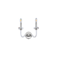 Kinkiet Ścienny Lampa Natynkowa 2x E14 Chrom Klasyczna HAMPTON 8155 Nowodvorski