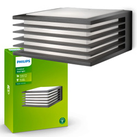 Kinkiet Ogrodowy Lampa Elewacyjna Zewnętrzna E27 IP44 Antracyt Shades Philips