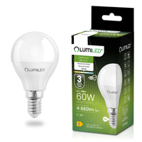Żarówka LED E14 Kulka P45 8W = 60W 880lm 4000K Neutralna 180° LUMILED