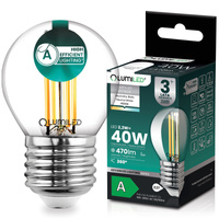 Żarówka LED E27 Kulka P45 2,2W 470lm = 40W 4000K Neutralna 360° Filament KLASA A LUMILED