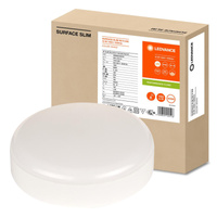 Plafon LED Lampa Sufitowa 10W 1050lm 4000K Neutralna z Czujnikiem Ruchu Zmierzchu Natynkowa Biały 20cm Surface Ledvance