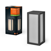 Lampa Ogrodowa Zewnętrzna Kinkiet Elewacyjny LED E27 IP65 IK06 Szary Endura Ledvance