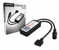 Sterownik do Taśm LED RGBW WiFi SMART TUYA 6A 5-24V 72W 144W Czarny LVT