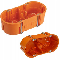 Puszka Instalacyjna Elektryczna Głęboka do Płyt Gipsowych 2x60 z Wkrętami PAWBOL