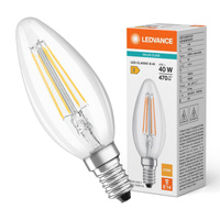 Żarówka LED B35 E14 4W = 40W 470lm 2700K Ciepła Biała FILAMENT LEDVANCE